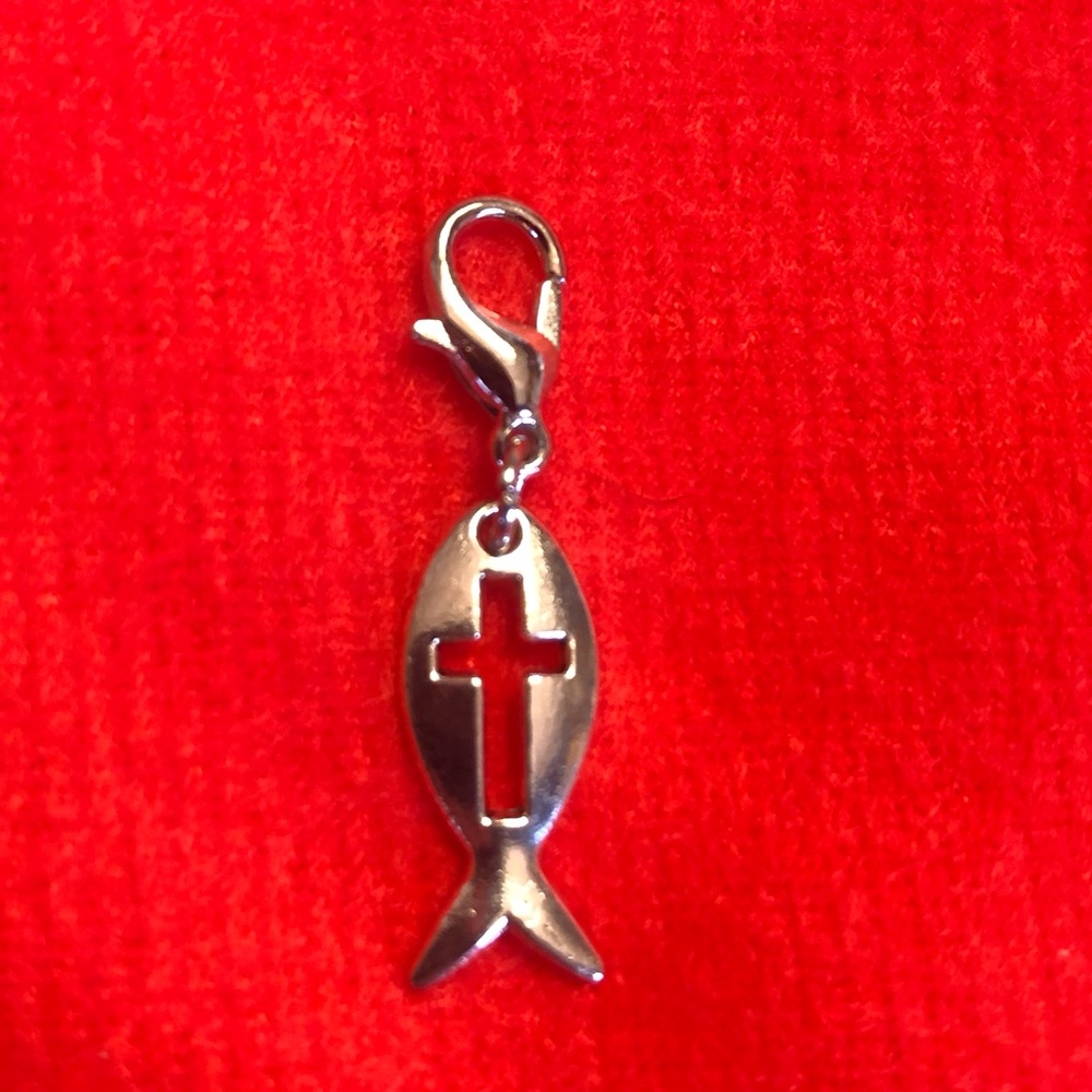 3/$15.  NWT, Handmade by A Charmed Life. Gosh with cross on a mini lobster clasp